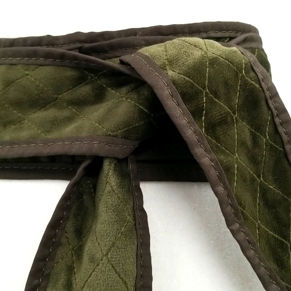 Chico\'s Reversible Green Paisley & Quilted‎ Wrap Belt main image 8